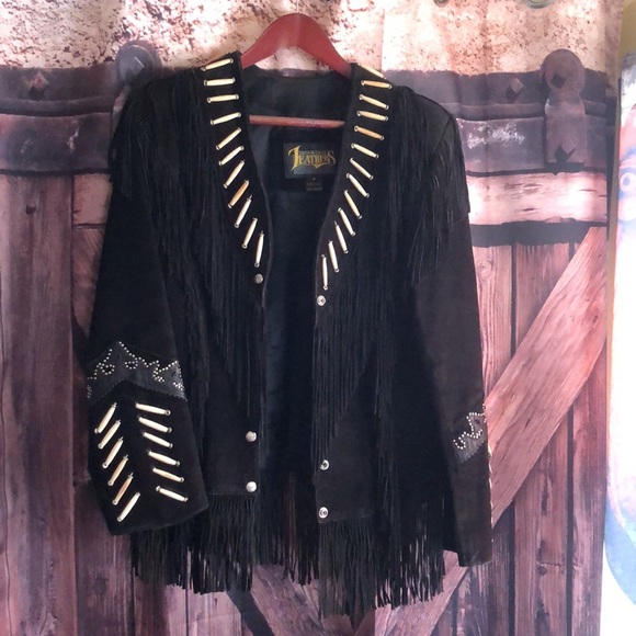 Diamond Leather’s Bone & Fringe Jacket 12 - Picture 1 of 13